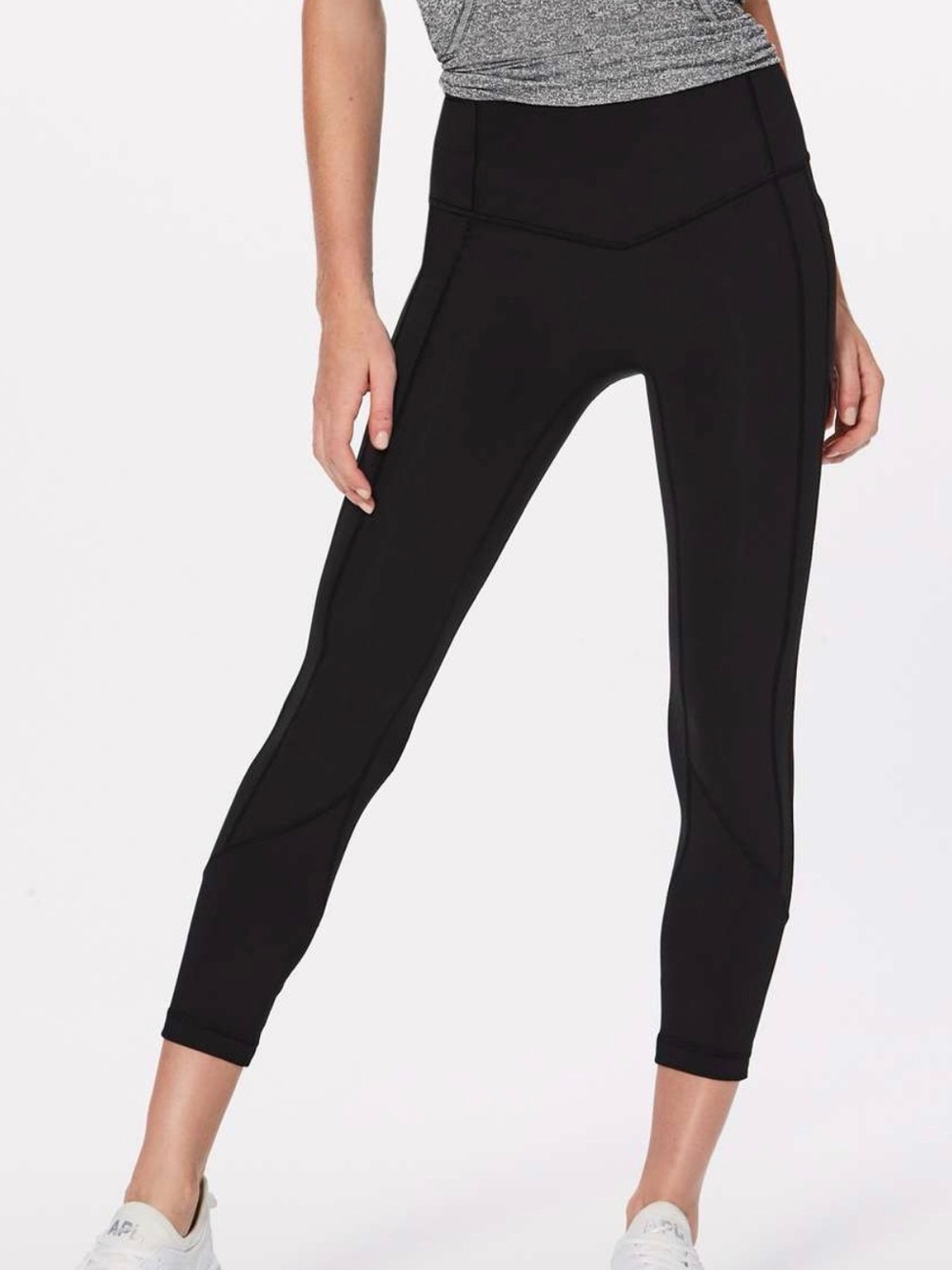 Lululemon All The Tight Places Crop II 23 “ - Black - Size 8